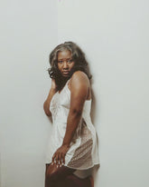 Danielle Ivory Lace Slip Dress