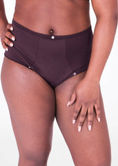 Ziarie High-Waisted Chocolate Briefs