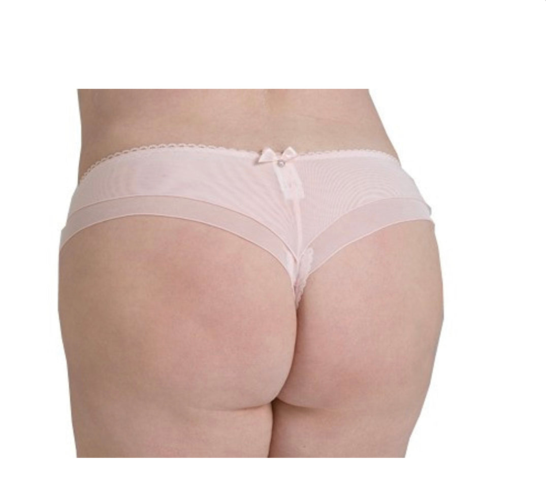 Chiffon peek-a-boo thong